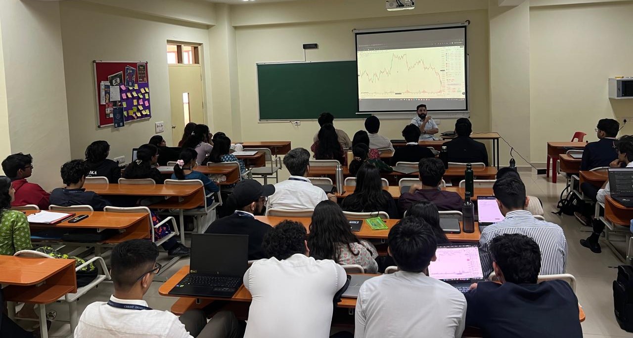 Christ University Bangalore – Guest Lecturer – Technical Analysis (2)